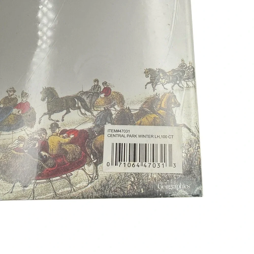 Geographics Central Park Winter Letterhead 100 Count 8.5x11 Christmas Paper